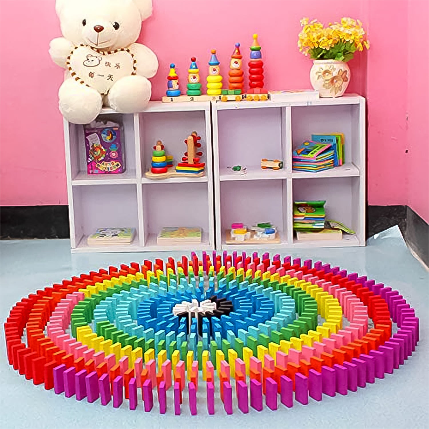 Kids 120 Domino Blocks Dominoes (120 Pcs Set) Kids 120 Domino Blocks Dominoes (120 Pcs Set)